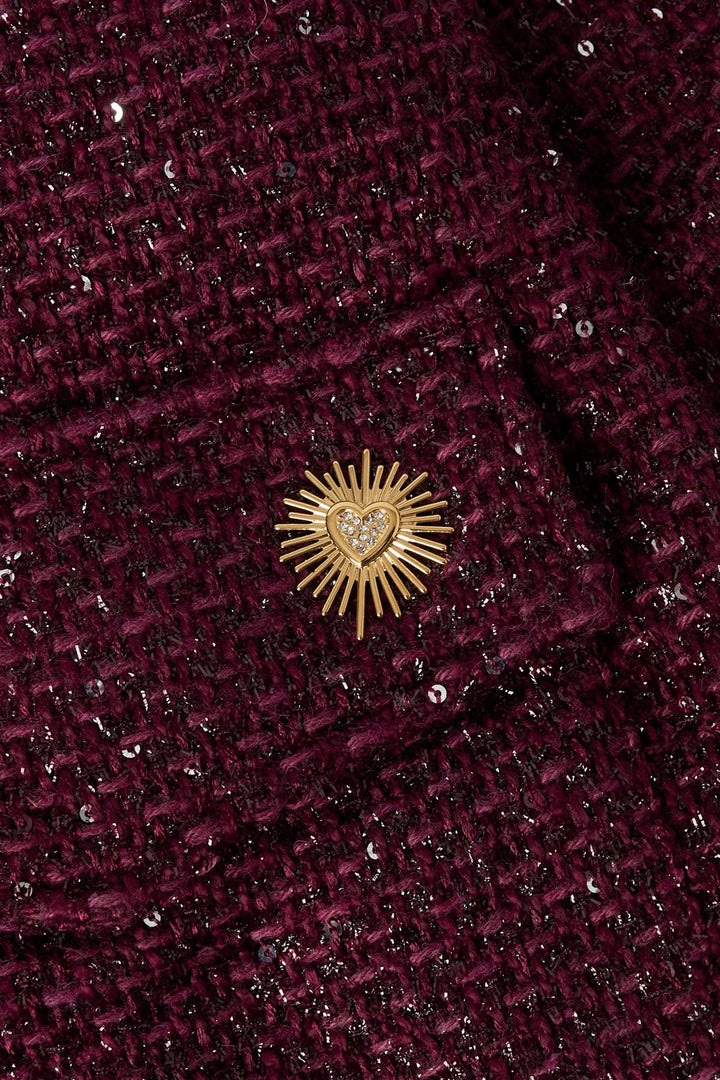 Broche Goud Sunburst Hart