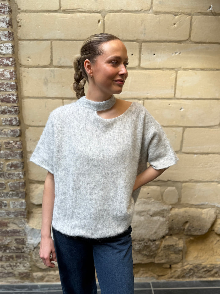 Top Lilly Licht Grijs