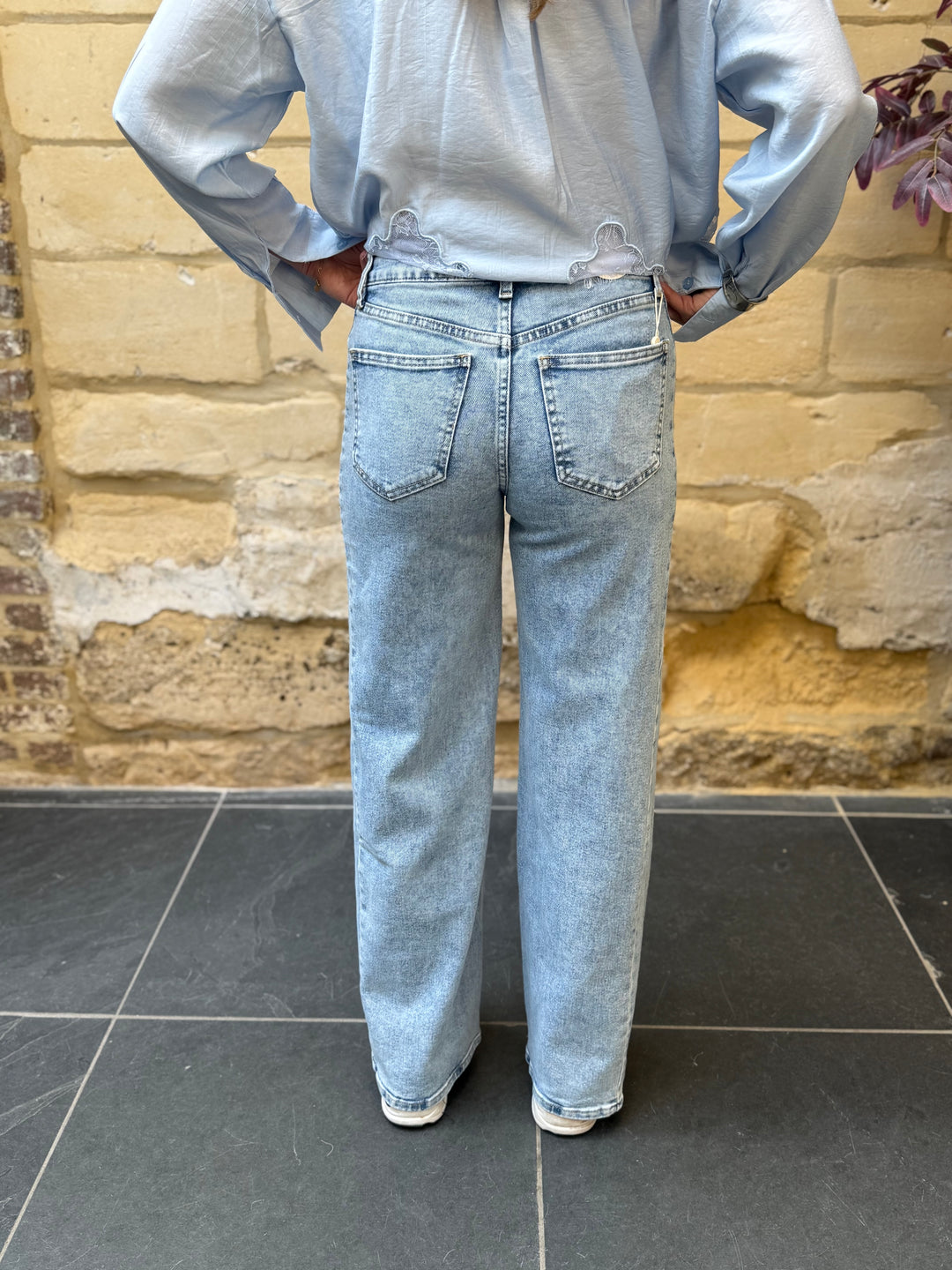 Jeans Saar Lichtblauw Wide Leg