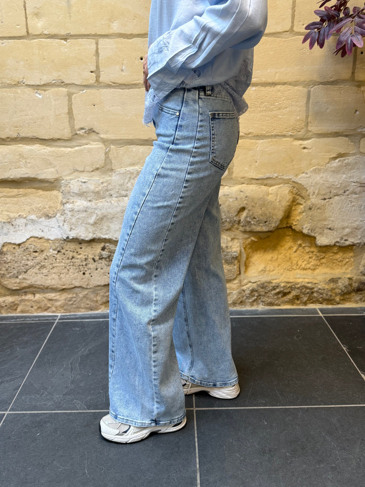 Jeans Saar Lichtblauw Wide Leg