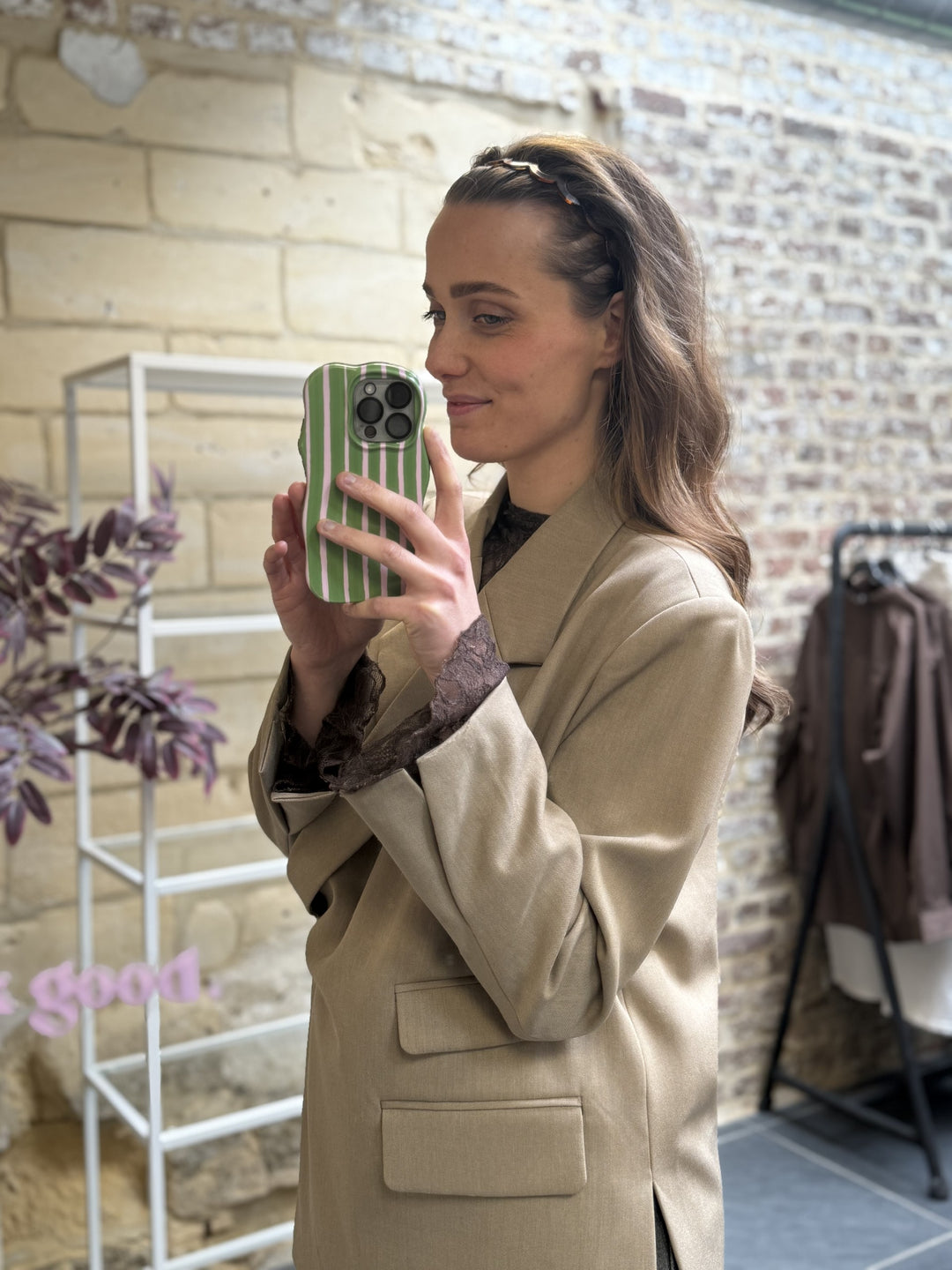 Haarband Bruin Zigzag Tortoise