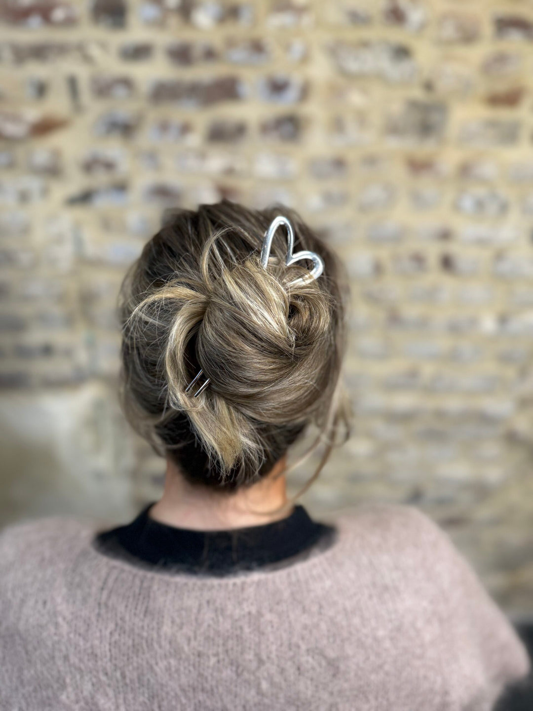 C-line Haarpin Hart Goud Groot