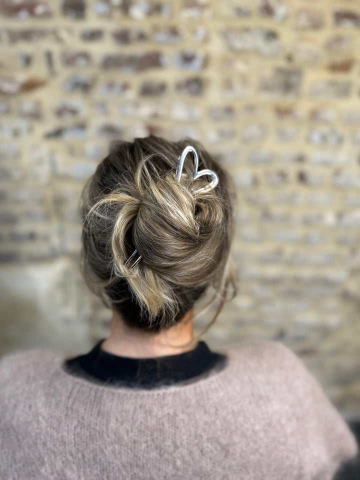 C-line Haarpin Hart Goud Groot