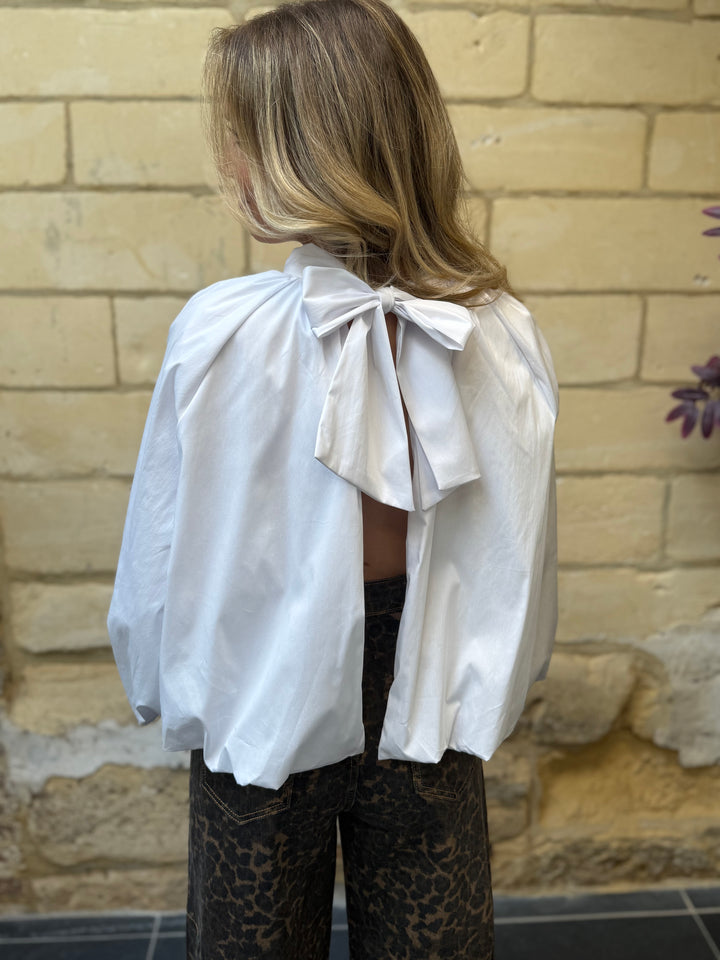 Blouse Bow Merel Wit