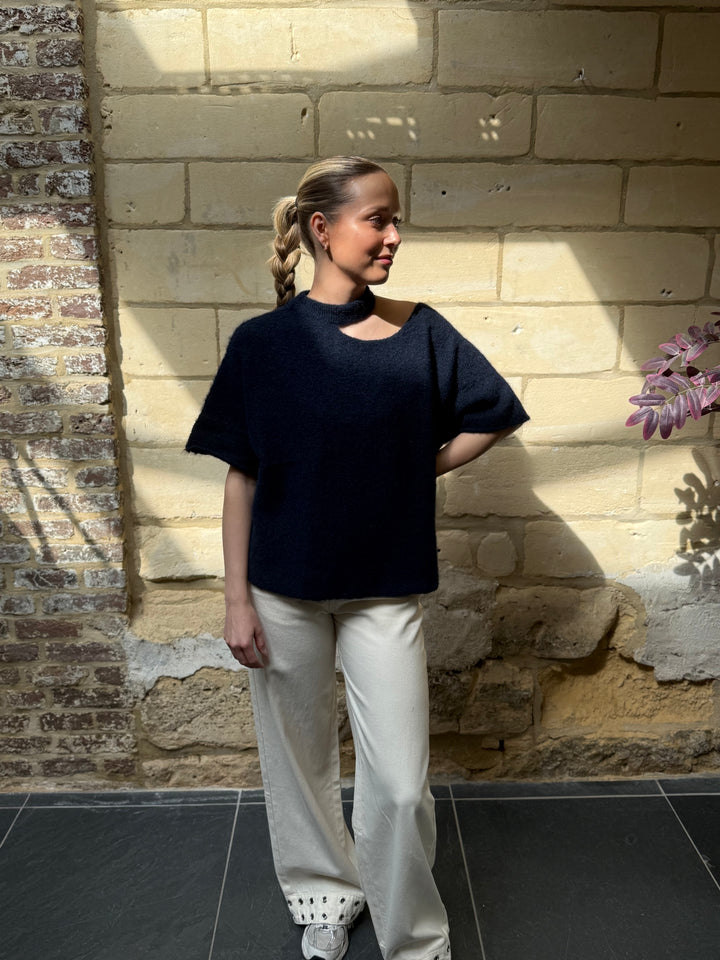 Top Lilly Marine Blauw