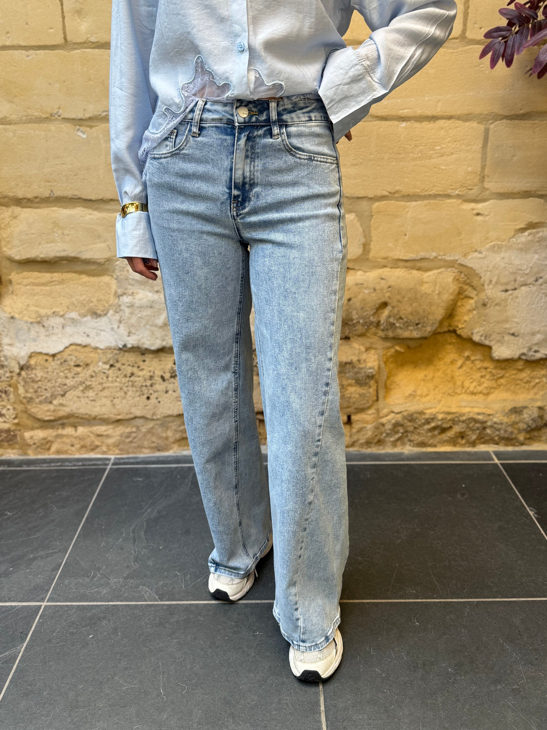 Jeans Saar Lichtblauw Wide Leg