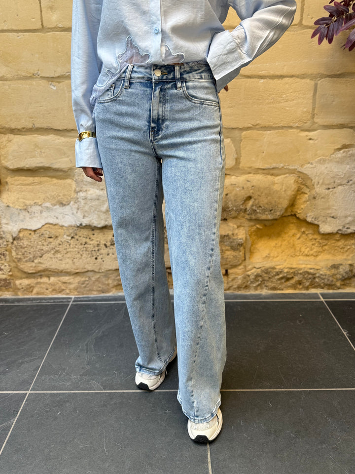 Jeans Saar Lichtblauw Wide Leg